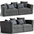 Modern Elegance Sofa 291 Cassina 3D model small image 1