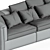 Elegant 3-Seater Cassina Sofa 3D model small image 3