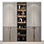 Custom Wardrobe Composition with Decor 3D model small image 1
