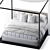 Luxury Alcova Bed by B&B 3D model small image 2