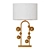 Elegant Gold Mid Modern Lamp 3D model small image 1