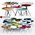 Baxter Liquid Side Tables 3D model small image 1