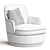 Elegant Modern Armchair in Velvet 3D model small image 7