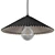 Modern Pleated Pendant Light, Real-Size 3D model small image 1