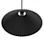 Modern Pleated Pendant Light, Real-Size 3D model small image 4