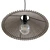 Modern Pleated Pendant Light, Real-Size 3D model small image 5