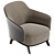 Modern Elegance: Poliform Kaori Armchair 3D model small image 2