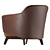 Modern Elegance: Poliform Kaori Armchair 3D model small image 4