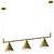 Modern Gold Pendant Lighting Fixture 3D model small image 1