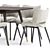 Elegant Poltrona Frau Dining Set 3D model small image 3