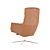 Elegant Reclining Lounge Chair 3D model small image 3