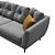 Contemporary Comfort: Flake Sofa 3D model small image 3