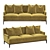 Modern Alexander Tightback Sofa: V-Ray Compatible 3D model small image 1