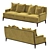 Modern Alexander Tightback Sofa: V-Ray Compatible 3D model small image 2