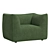 Sleek LE BAMBOLE Armchair Design 3D model small image 2
