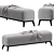Elegant Lincoln Bench by Dantone 3D model small image 1
