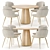 Asteria Dining Set - Modern Elegance 3D model small image 1