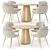 Asteria Dining Set - Modern Elegance 3D model small image 2