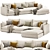 Light Set Reversible Sectional Sofa 3D model small image 1