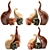 Elegant Elephant Sculptures for Décor 3D model small image 5