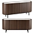Modern Italian Design Sideboard in Light Oak 3D model small image 1