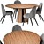 Modern Dining Set: TOTTENHAM Table and IDENTITIES Chairs 3D model small image 2