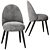 Modern Dining Set: TOTTENHAM Table and IDENTITIES Chairs 3D model small image 4
