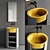 Contemporary Bathroom Vanity & Mirror 3D model small image 1