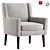  sleek Jude Armchair design 3D model small image 1