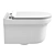 Aquanet Rimless Nova Wall-Hung Toilet 3D model small image 3