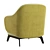 Minimalist Poliform Kaori Armchair 3D model small image 6