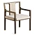 Stylish Mont Dining Chair Design 3D model small image 2