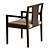 Stylish Mont Dining Chair Design 3D model small image 3