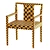 Stylish Mont Dining Chair Design 3D model small image 7