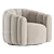 Luxury Swivel Chair Evans Velvet 3D model small image 2