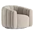 Luxury Swivel Chair Evans Velvet 3D model small image 3