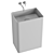 Elegant Freestanding Sink Collection 3D model small image 2