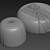 Modern BOCA Poufs - Various Sizes 3D model small image 2