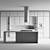 Modern Kitchen 3D Model Set 3D model small image 6