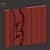 River Wardrobe with Metal Shelves 3D model small image 6