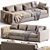 Rendez-Vous Sofa: Italian Elegance 3D model small image 1