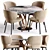 Wittmann Upholstered Fabric Chair 3D model small image 1