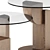 Modern Geometric Coffee Tables Set 3D model small image 4