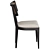 Retro Nettlewood Black Dining Chair 3D model small image 4