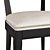 Retro Nettlewood Black Dining Chair 3D model small image 6