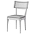 Retro Nettlewood Black Dining Chair 3D model small image 7