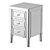 Elegant Francesca Bedside Cabinet 3D model small image 1