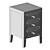 Elegant Francesca Bedside Cabinet 3D model small image 2