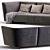 Luxurious Seymour Sofa by Minotti 3D model small image 3