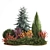 Alpine Collection Blue Spruce with Berberis 3D model small image 6